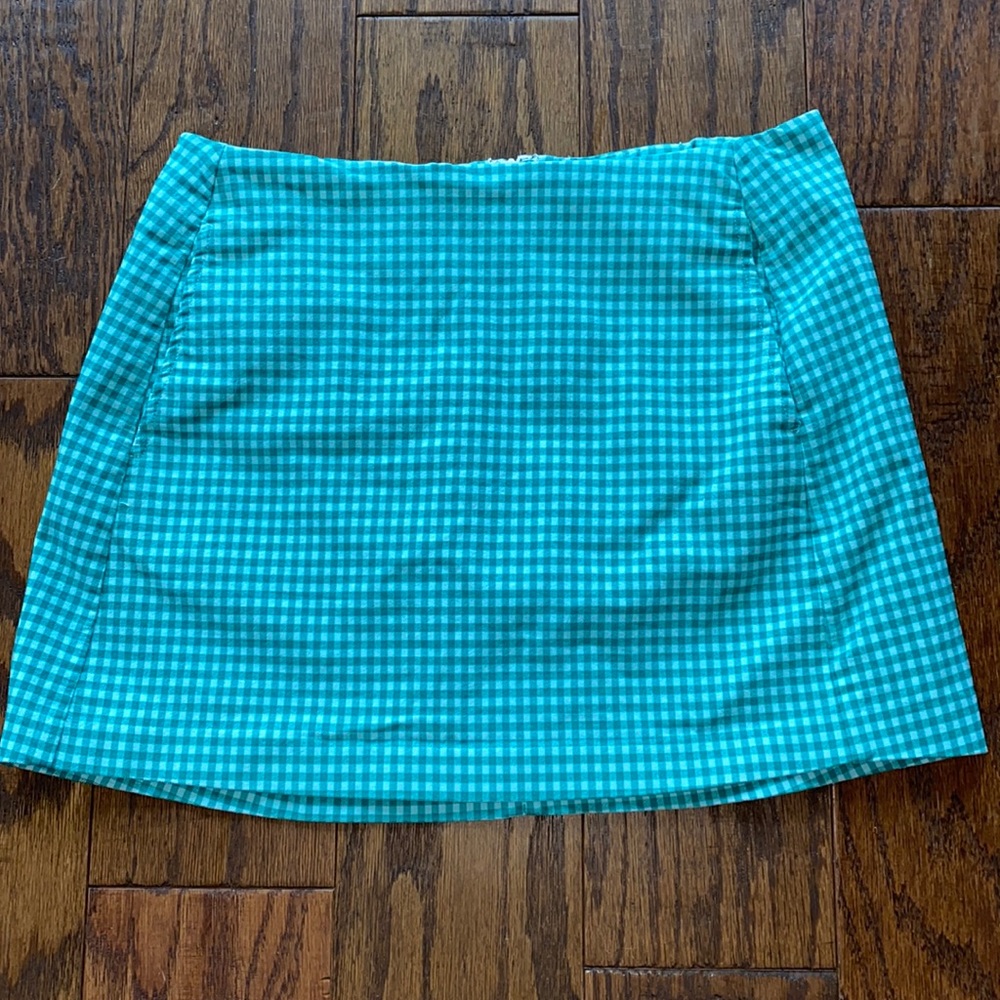 Urban outfitters checked mini skirt